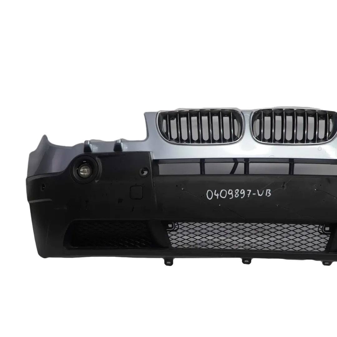Complete Front Bumper PDC Bluewater Blue Water Metallic - 896 to BMW X3 E83 with Part number 0409897 BMW X3 E83 Complete Front Bumper PDC Bluewater Blue Water Metallic - 896 - SKU 0409897-WB - Part number 0409897