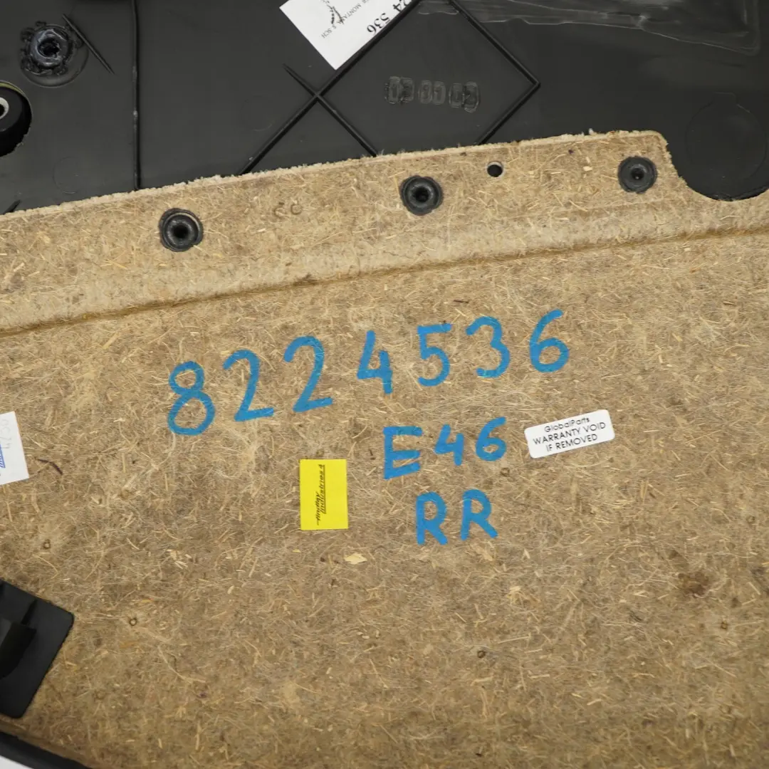 Boczek tapicerka drzwi prawy tył skóra do BMW E46 o numerze 8224536 BMW E46 Boczek tapicerka drzwi prawy tył skóra - SKU 8224536 - Numer Części 8224536