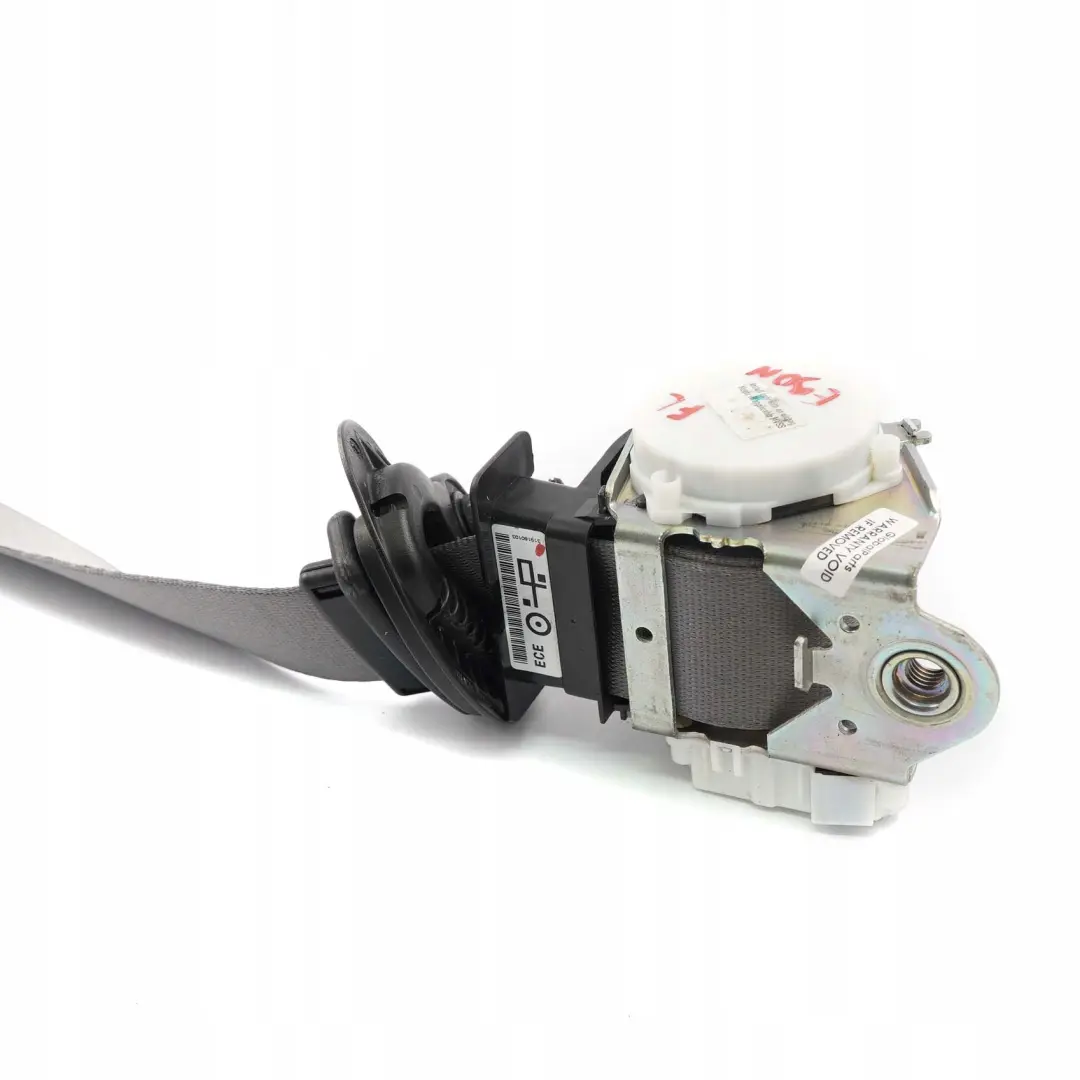 BMW 3 Series E90 E91 LCI Front Left Upper Safety Seat Belt Grey N/S - SKU 9160103 - Part number 9160103