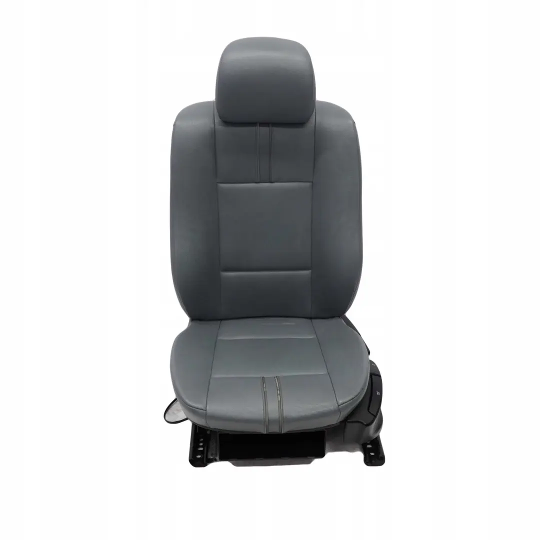 BMW X3 Series E83 Leather Ambiente Grey Blue Grau Leather Front Left N/S Seat - SKU 3412215-3 - Part number 3412215