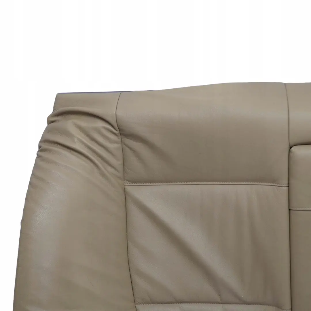 Back Backrest Cover Leather Montana Light Beige to BMW 3 E46 Saloon Rear Seat with Part number 8225910 BMW 3 E46 Saloon Rear Seat Back Backrest Cover Leather Montana Light Beige - SKU 8225910 - Part number 8225910