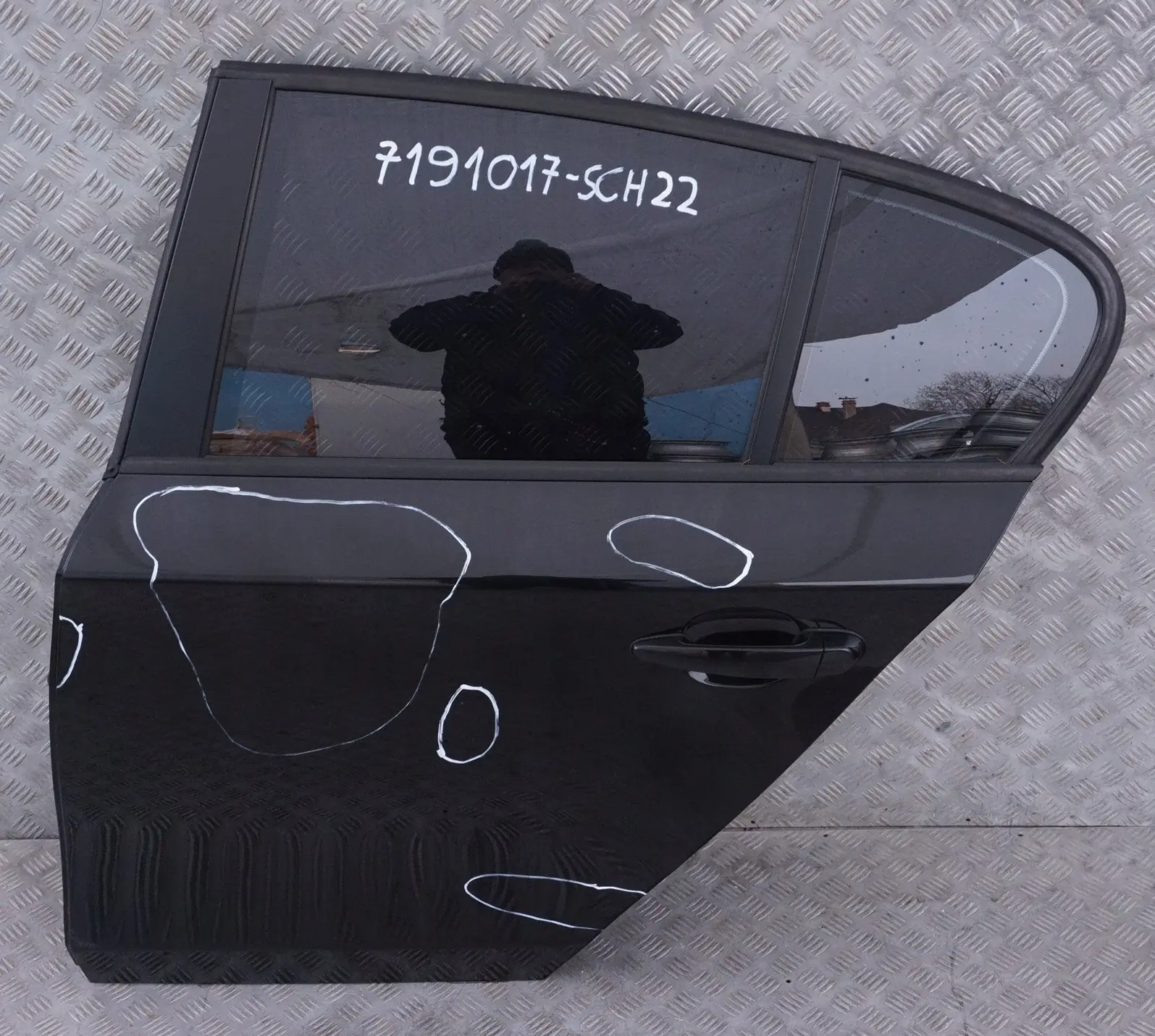 BMW2 E87 E87N Puerta Trasera Izquierda Schwarz 2 Negro - 668