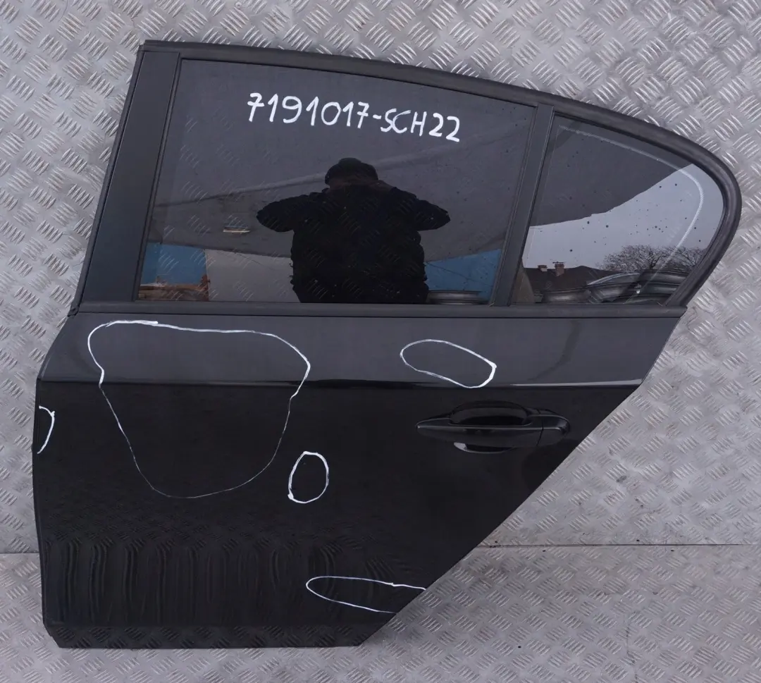 BMW E87 drzwi lewe tylne lewy tył schwarz II 668 - SKU 7191017-SCH22 - Numer Części 7191017