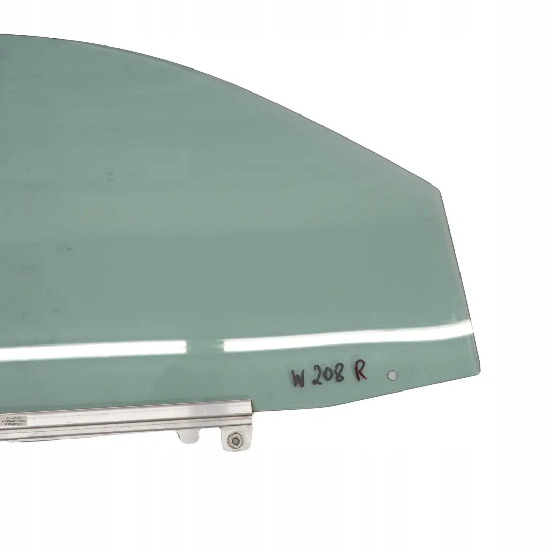 Mercedes-Benz CLK W208 Front Right O/S Window Glass Green AS2 to with Part number A2087200818 Mercedes-Benz CLK W208 Front Right O/S Window Glass Green AS2 - SKU A2087200818 - Part number A2087200818
