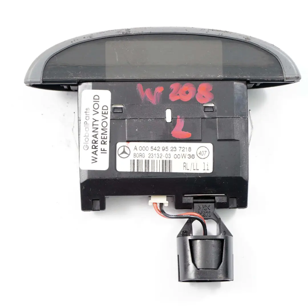  Mercedes-Benz C CLK W202 W208 Left N/S Parking System Warning Display Screen - SKU A0005429523 - Part number A0005429523
