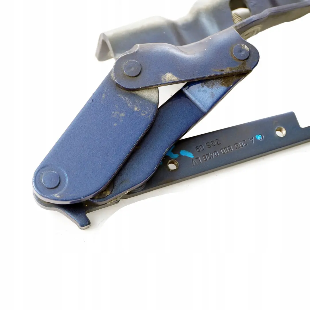 Classe C W203 Cerniera destra O/S Cofano anteriore Jaspisblau Blu - 345 per Mercedes con numero di parte A2038800428 Mercedes Classe C W203 Cerniera destra O/S Cofano anteriore Jaspisblau Blu - 345 - SKU A2038800428-JAS - Numero di parte A2038800428