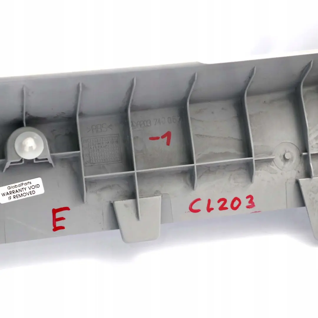  Mercedes-Benz CL203 Boot Trunk Tailgate Interior Sight Window Trim Panel Grey - SKU A2037400670 - Part number A2037400670