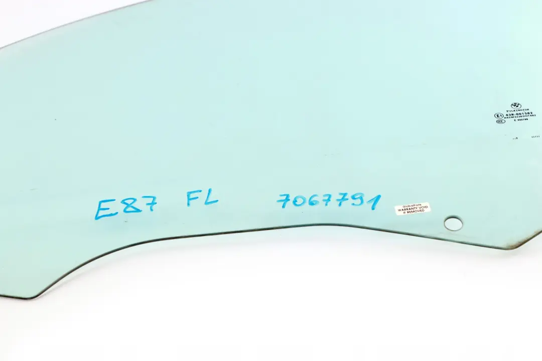 Puerta Ventana Vidrio Delantero Izquierdo para BMW E87 E87N LCI con número de pieza 51337067791 BMW E87 E87N LCI Puerta Ventana Vidrio Delantero Izquierdo - SKU 7067791 - Número de pieza 51337067791