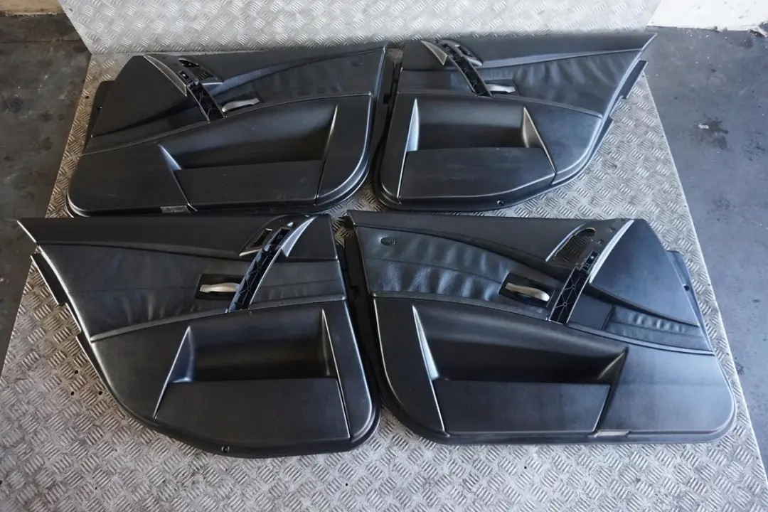 BMW 5 Series Black Leather Interior Seats With Door Cards - SKU rhd-E60 Black Leather Seats - Part number e60