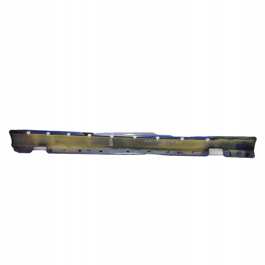 Mercedes W203 Umbral Puerta Lateral Falda Cubierta Izquierda Jaspisblau Azul 345 - SKU A2036980154-JAS - Número de pieza A2036980154