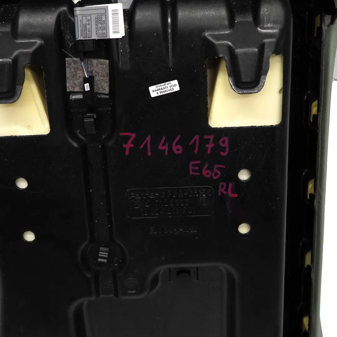 Kanapa oparcie lewy tył skóra do BMW E65 E66 o numerze 7146179 BMW E65 E66 Kanapa oparcie lewy tył skóra - SKU 7146179 - Numer Części 7146179