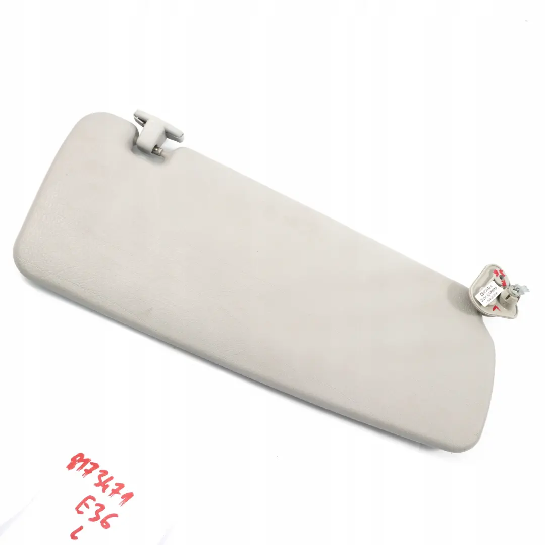 BMW 3 Series E36 Sun Visor Mirror Cover Left N/S Light Grey Hellgrau - SKU 8173471 - Part number 8173471
