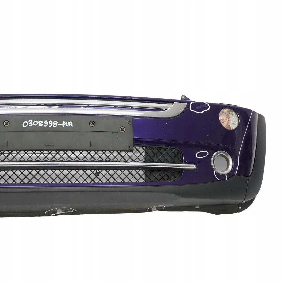 BMW Mini Cooper Cabrio R50 R52 Complete Front Bumper Panel Black-eye Purple A24 - SKU 0308998-PUR - Part number 0308998