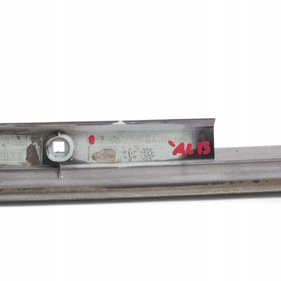 Mercedes-Benz CLK W208 C208 Handle Cover Trim Lamp Trunk Tailgate to with Part number A2087580438 Mercedes-Benz CLK W208 C208 Handle Cover Trim Lamp Trunk Tailgate - SKU A2087580438-ALB - Part number A2087580438