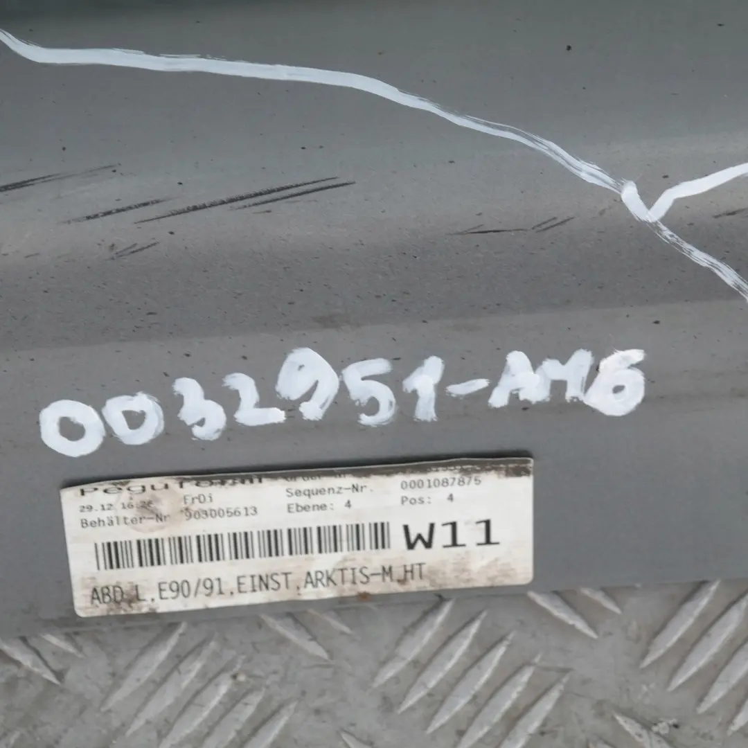 BMW 3 SERIES 6 E90 E91 Sill strip side skirt left N/S Arktis Metallic - A34 - SKU 0032951-AM6 - Part number 32951