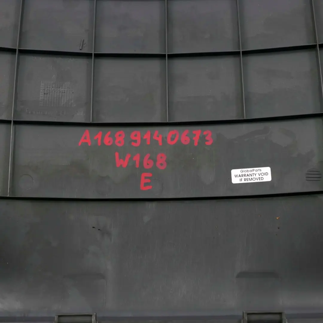 Front Seat Backrest Rear Cover Trim Panel Slate Grey to Mercedes W168 with Part number A1689140673 Mercedes W168 Front Seat Backrest Rear Cover Trim Panel Slate Grey - SKU A1689140673 - Part number A1689140673