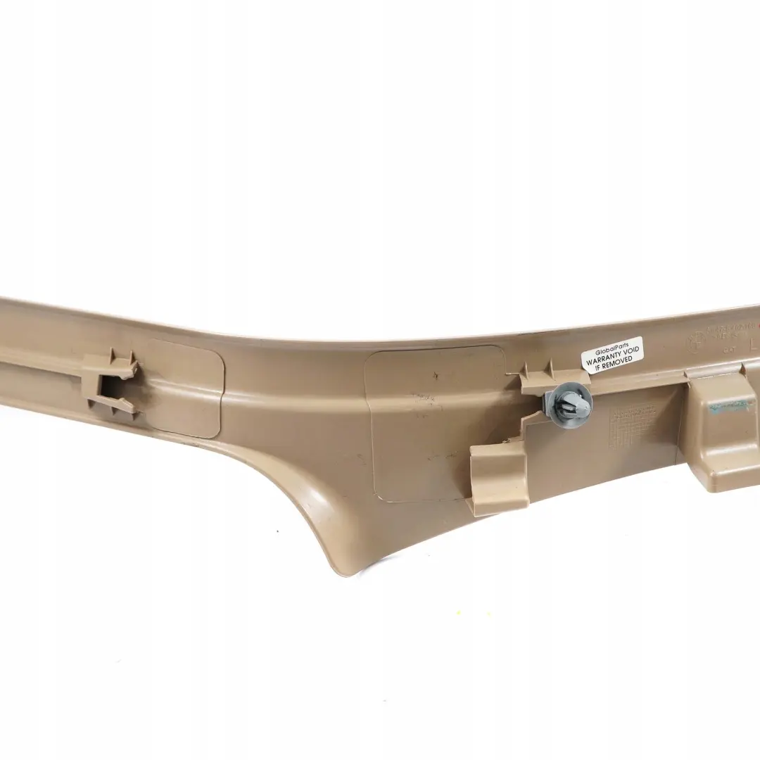 Left Side N/S Entrance Door Sill Cover Hellbeige to BMW X5 Series E53 Rear with Part number 8254295 BMW X5 Series E53 Rear Left Side N/S Entrance Door Sill Cover Hellbeige - SKU 8402109 - Part number 8254295