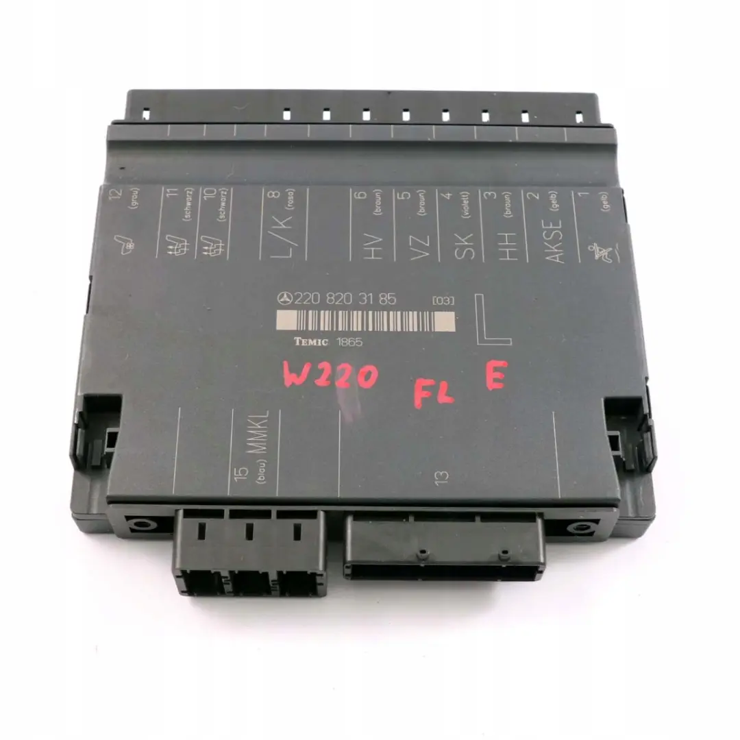  Mercedes-Benz S W220 Sitz Memory Steuergerät Modul Vorne Links - SKU A2208203185 - Teilenummer A2208203185