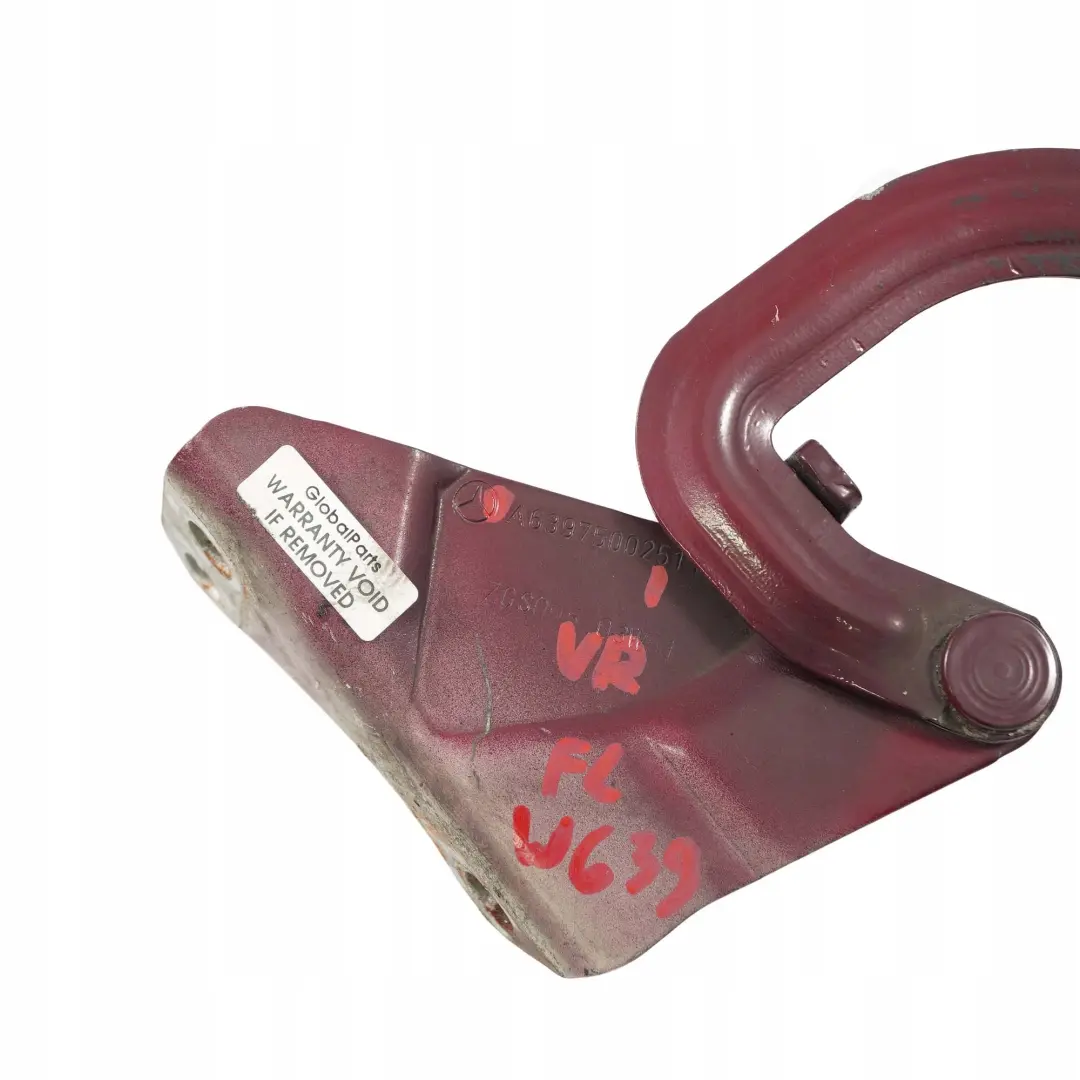 Mercedes Vito W639 Hood Bonnet Left N/S Hinge Velvet Red 3583 - SKU A6397500251-VR - Part number A6397500251