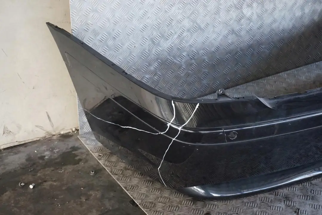 BMW 7 Series E65 E66 E67 Rear Bumper Panel Black Sapphire Metallic - 475 - SKU 0136743-BS - Part number 0136743