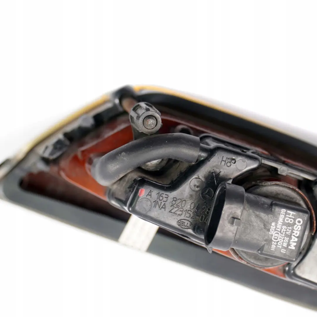 Mercedes-Benz M-Class ML W163 Front Bumper Right O/S Fog Lamp Light to with Part number A1638200428 Mercedes-Benz M-Class ML W163 Front Bumper Right O/S Fog Lamp Light - SKU A1638200428 - Part number A1638200428