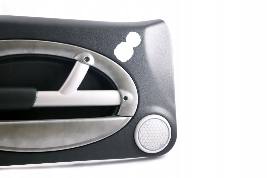Front Left N/S Door Card Trim Panther Black Alloy Patina to BMW Mini R50 R53 2 with Part number 7070627 BMW Mini R50 R53 2 Front Left N/S Door Card Trim Panther Black Alloy Patina - SKU 7070627-2 - Part number 7070627