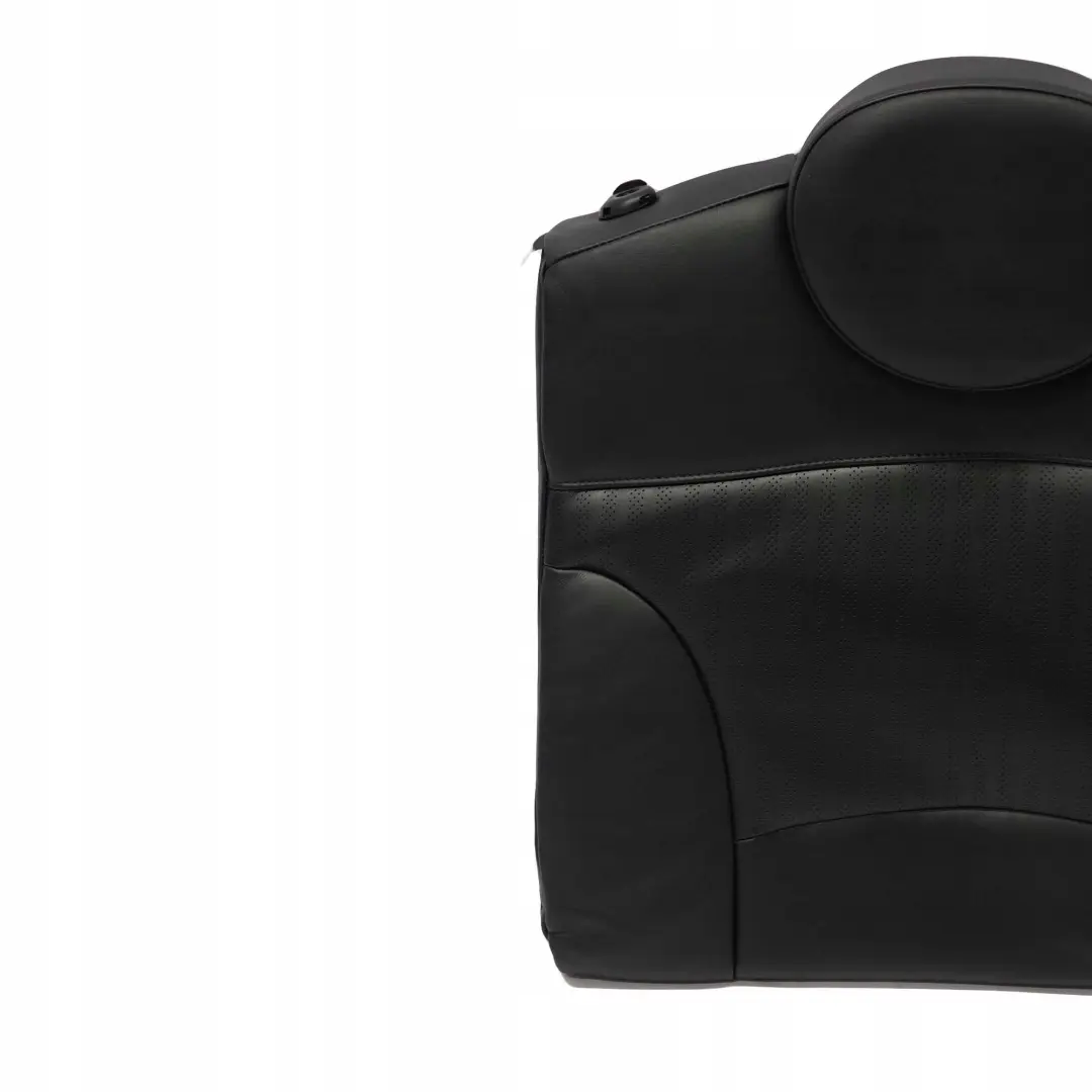 Left N/S Seat Backrest Black Leather Punch to Mini Cooper One R55 Clubman Rear with Part number 7229761 Mini Cooper One R55 Clubman Rear Left N/S Seat Backrest Black Leather Punch - SKU 7229761 - Part number 7229761