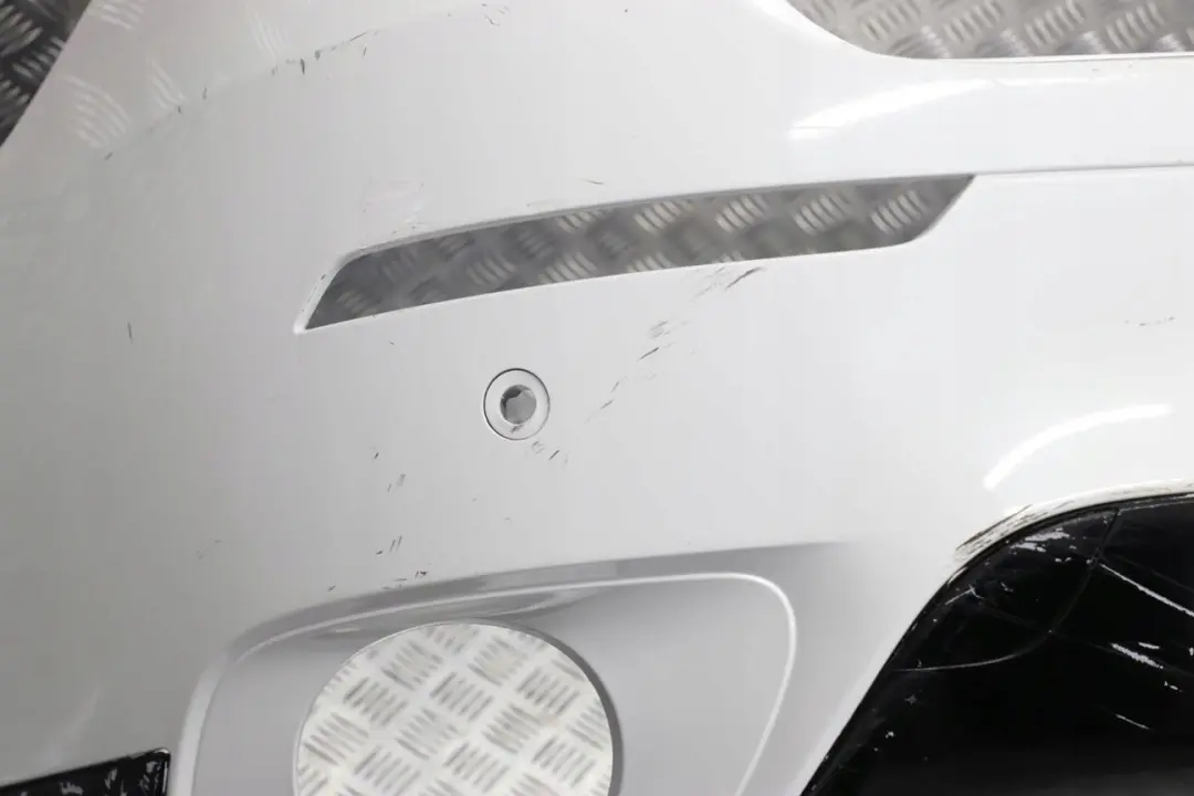 Bumper Trim Panel Alpinweiss Alpine White - 300 to BMW X6 Series E71 Rear with Part number 2147603 BMW X6 Series E71 Rear Bumper Trim Panel Alpinweiss Alpine White - 300 - SKU 2147603-AW - Part number 2147603