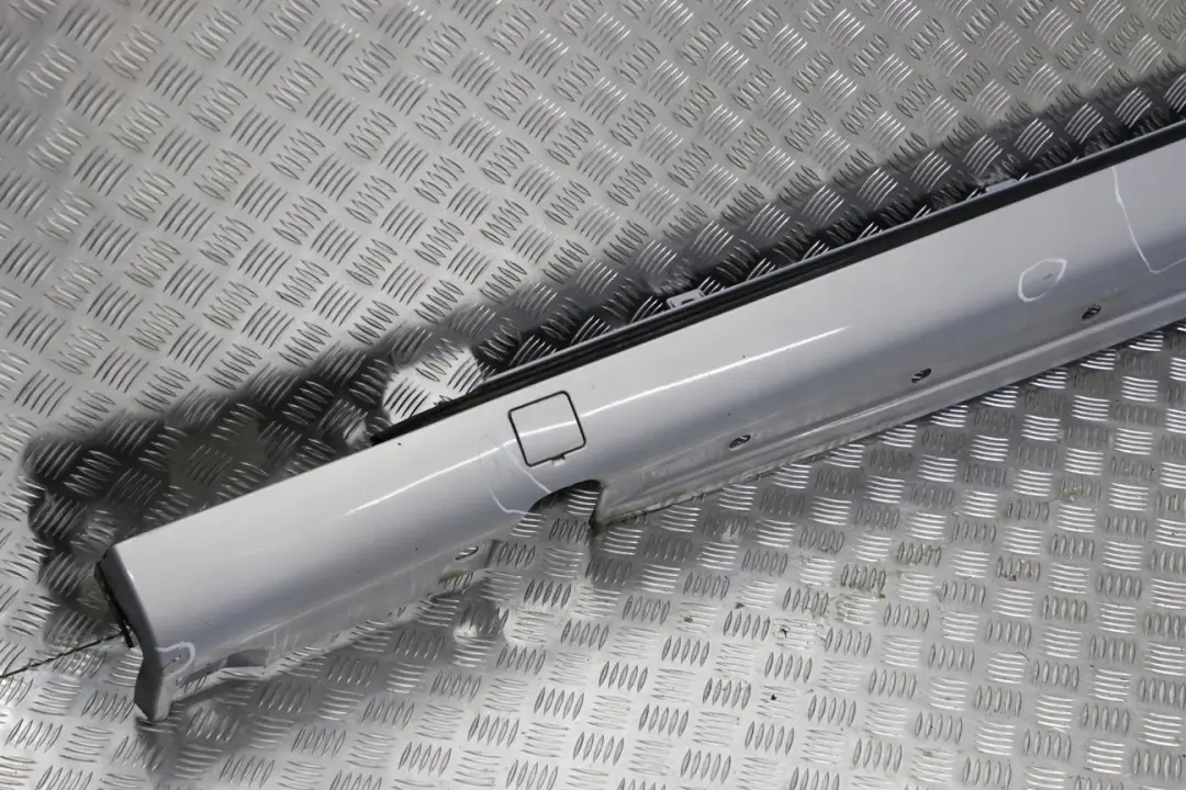 Door Sill Side Cover Skirt Left N/S Chalcedonblau Blue to Mercedes S-Class W220 with Part number A2206980154 Mercedes S-Class W220 Door Sill Side Cover Skirt Left N/S Chalcedonblau Blue - SKU A2206980154-QB - Part number A2206980154