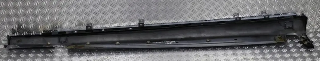 Door Sill Side Cover Skirt Right O/S Chalcedonblau Blue to Mercedes S-Class W220 with Part number A2206980254 Mercedes S-Class W220 Door Sill Side Cover Skirt Right O/S Chalcedonblau Blue - SKU A2206980254-QB - Part number A2206980254