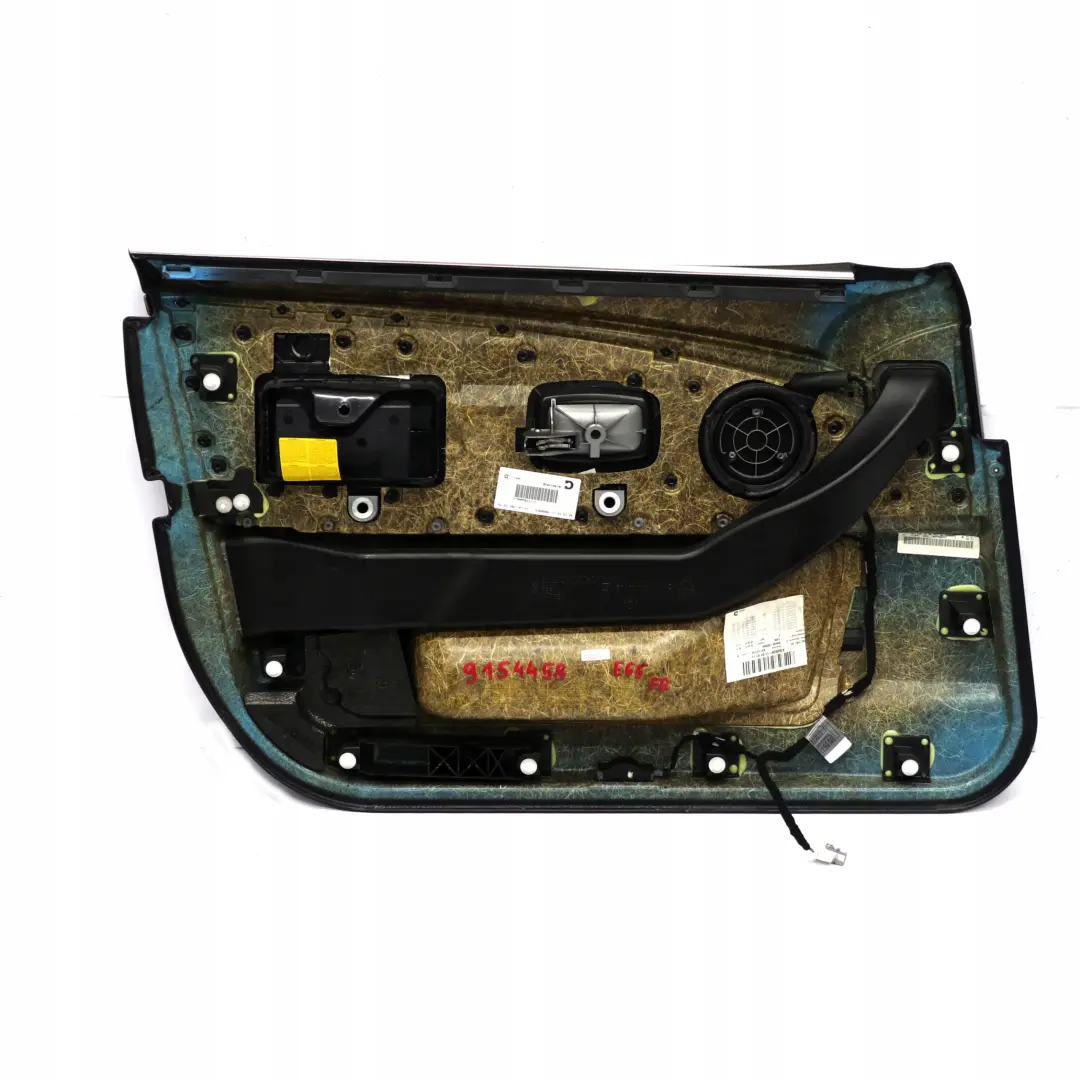 BMW 7 er E65 E66 Türverkleidung Abdeckung Vorne Rechts Leder Nasca Schwarz - SKU 9154458 - Teilenummer 9154458