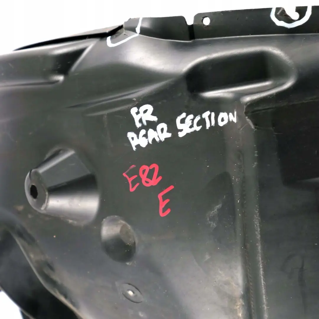 BMW 1 E82 2 Front Right Wheel O/S Arch Housing Rear Section Trim Splash Guard - SKU 7207650-2 - Part number 7207650