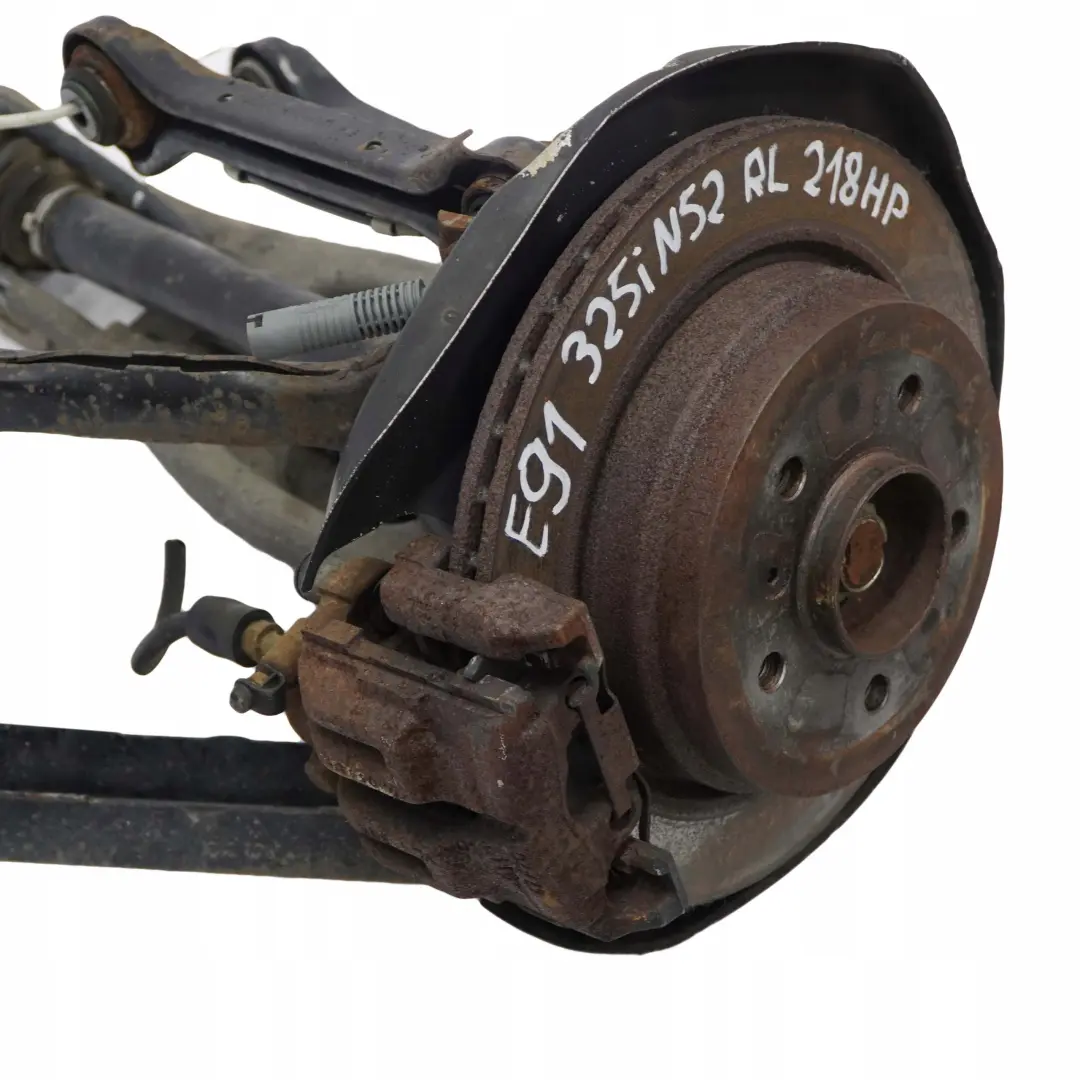 N52 Trasera Izquierda Suspension Pierna Eje Freno Rueda Hub Manual para BMW E91 325i con número de pieza 6774807 BMW E91 325i N52 Trasera Izquierda Suspension Pierna Eje Freno Rueda Hub Manual - SKU 6774807-24 - Número de pieza 6774807