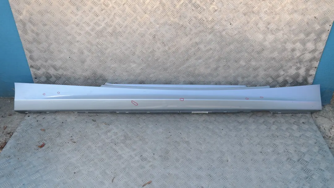 BMW 1 SERIES E81 E82 E88 Sill strip side skirt right O/S WATER BLUE METALLIC - SKU 0036142-WB - Part number 51770036142