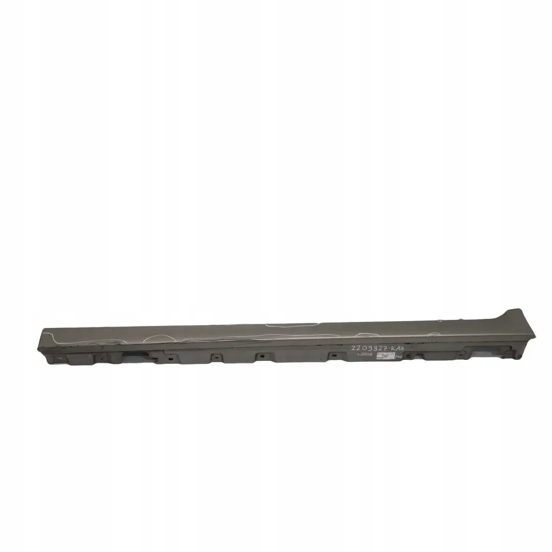 Puerta Sill Cubierta Falda Panel Izquierdo N / Cachemira Plata - A72 para BMW F10 F11 con número de pieza 2209827 BMW F10 F11 Puerta Sill Cubierta Falda Panel Izquierdo N / Cachemira Plata - A72 - SKU 2209827-KAS - Número de pieza 2209827