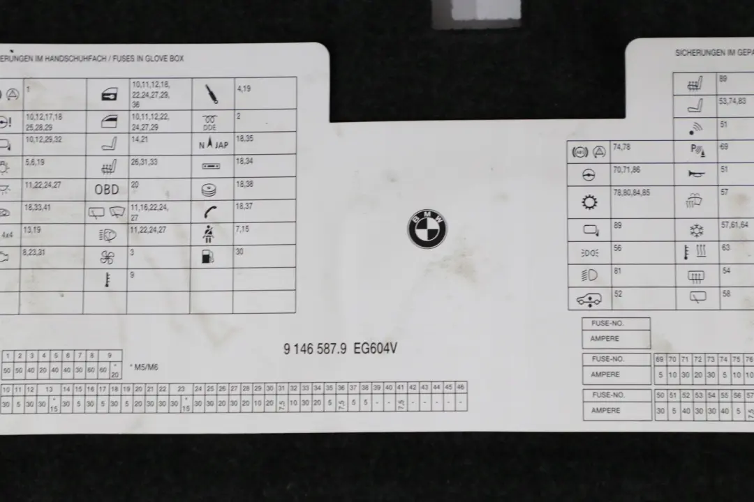 Tapicerka klapy tył tylnej bagażnika do BMW 5 E60 o numerze 51497034263 BMW 5 E60 Tapicerka klapy tył tylnej bagażnika - SKU 7034263 - Numer Części 51497034263