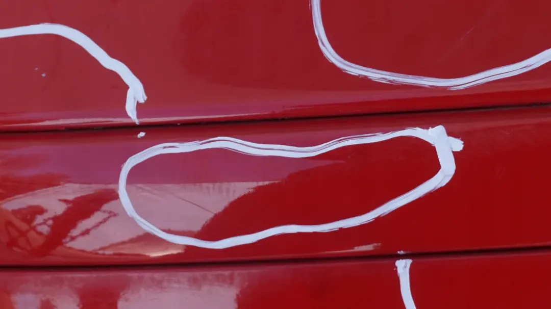 Bumper Trim Panel PDC Japanrot Japan Rot Red - 438 to BMW 1 Series 6 E87 Rear with Part number 32630 BMW 1 Series 6 E87 Rear Bumper Trim Panel PDC Japanrot Japan Rot Red - 438 - SKU 0032630-JR6 - Part number 32630