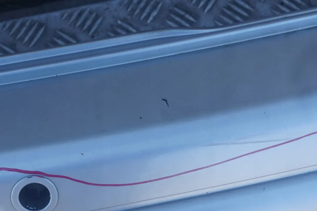 Bumper Trim Panel PDC Pure Silver Metallic - 900 to BMW MINI Cooper R50 Rear with Part number 0697799 BMW MINI Cooper R50 Rear Bumper Trim Panel PDC Pure Silver Metallic - 900 - SKU 0697799-PS - Part number 0697799