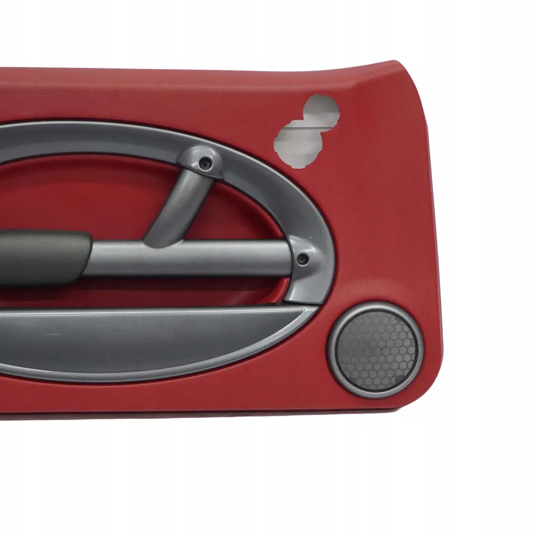 Front Left N/S Door Card Trim Tartan Red Leather Anthracite to BMW Mini R50 with Part number 7113435 BMW Mini R50 Front Left N/S Door Card Trim Tartan Red Leather Anthracite - SKU 7113435-1 - Part number 7113435