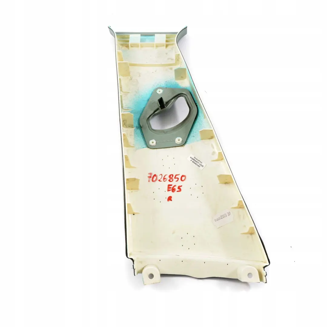 BMW 7 E65 E66 Covering Column Center Top Right O/S Trim Stone Green - SKU 7026850 - Part number 7026850