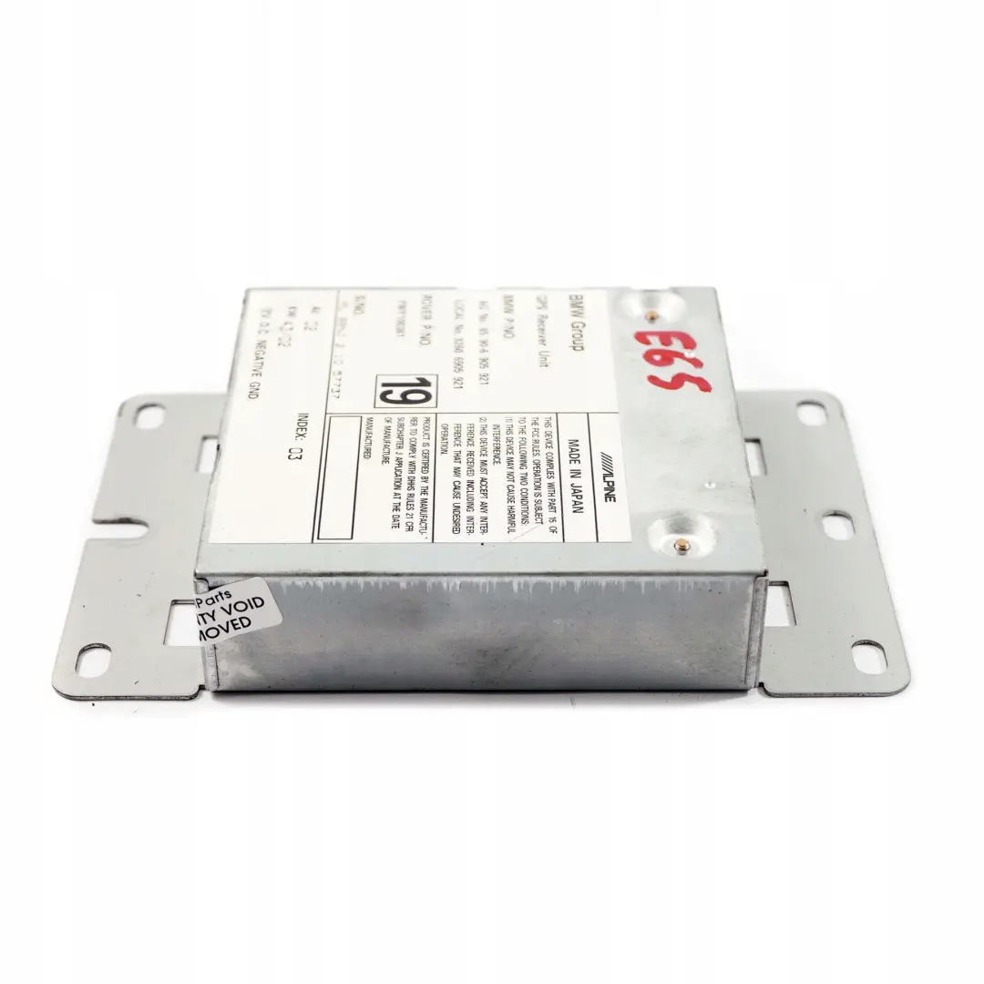 GPS Receiver Control Unit Module Japan to BMW 3 5 7 X5 E39 E46 E53 E65 with Part number 6905921 BMW 3 5 7 X5 E39 E46 E53 E65 GPS Receiver Control Unit Module Japan - SKU 6905921 - Part number 6905921