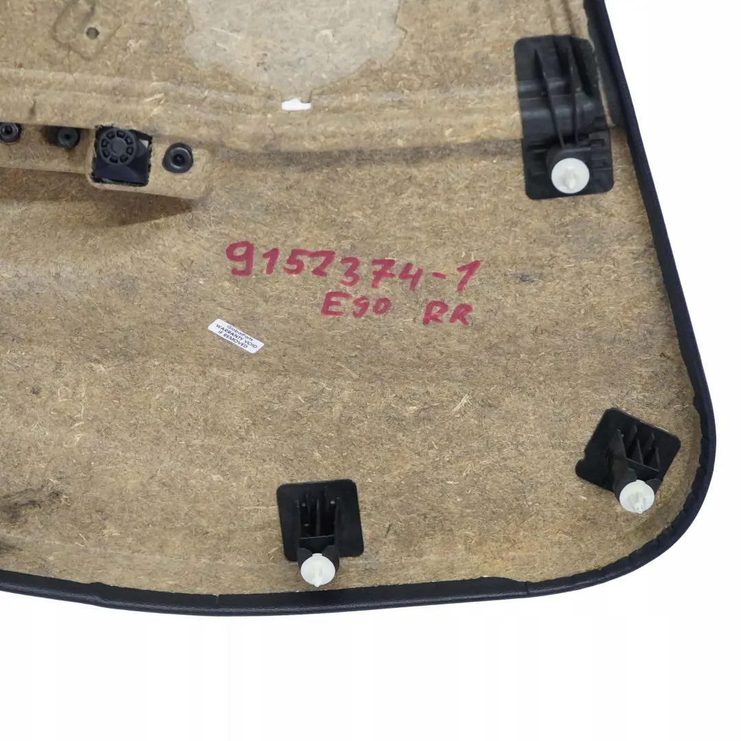 BMW 3 er E90 E91 Türverkleidung Stoff Citrus Schwarz Hinten Rechts - SKU 9152374 - Teilenummer 9152374