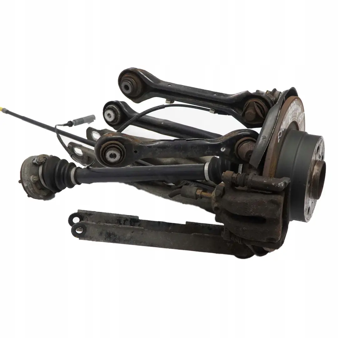 BMW E90 318i N43 N46 trasera izquierda Suspension Eje Pierna Freno Disco Hub - SKU 6774809-37 - Número de pieza 6774809