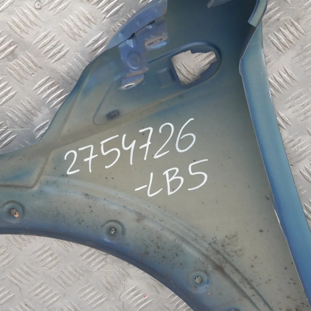 Seitenwand vorne rechts Kotflügel Lightning Blau für BMW MINI R55 R56 R57 R58 R59 mit Teilenummer 2754726 BMW MINI R55 R56 R57 R58 R59 Seitenwand vorne rechts Kotflügel Lightning Blau - SKU 2754726-LB5 - Teilenummer 2754726