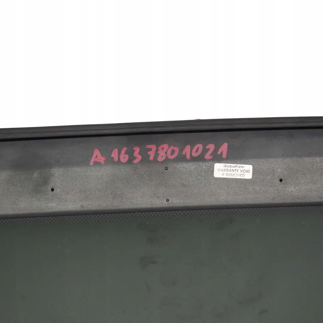 Mercedes-Benz M-Class ML W163 Sliding Roof Sunroof Window Glass Panel AS3 to with Part number A1637801021 Mercedes-Benz M-Class ML W163 Sliding Roof Sunroof Window Glass Panel AS3 - SKU A1637801021 - Part number A1637801021