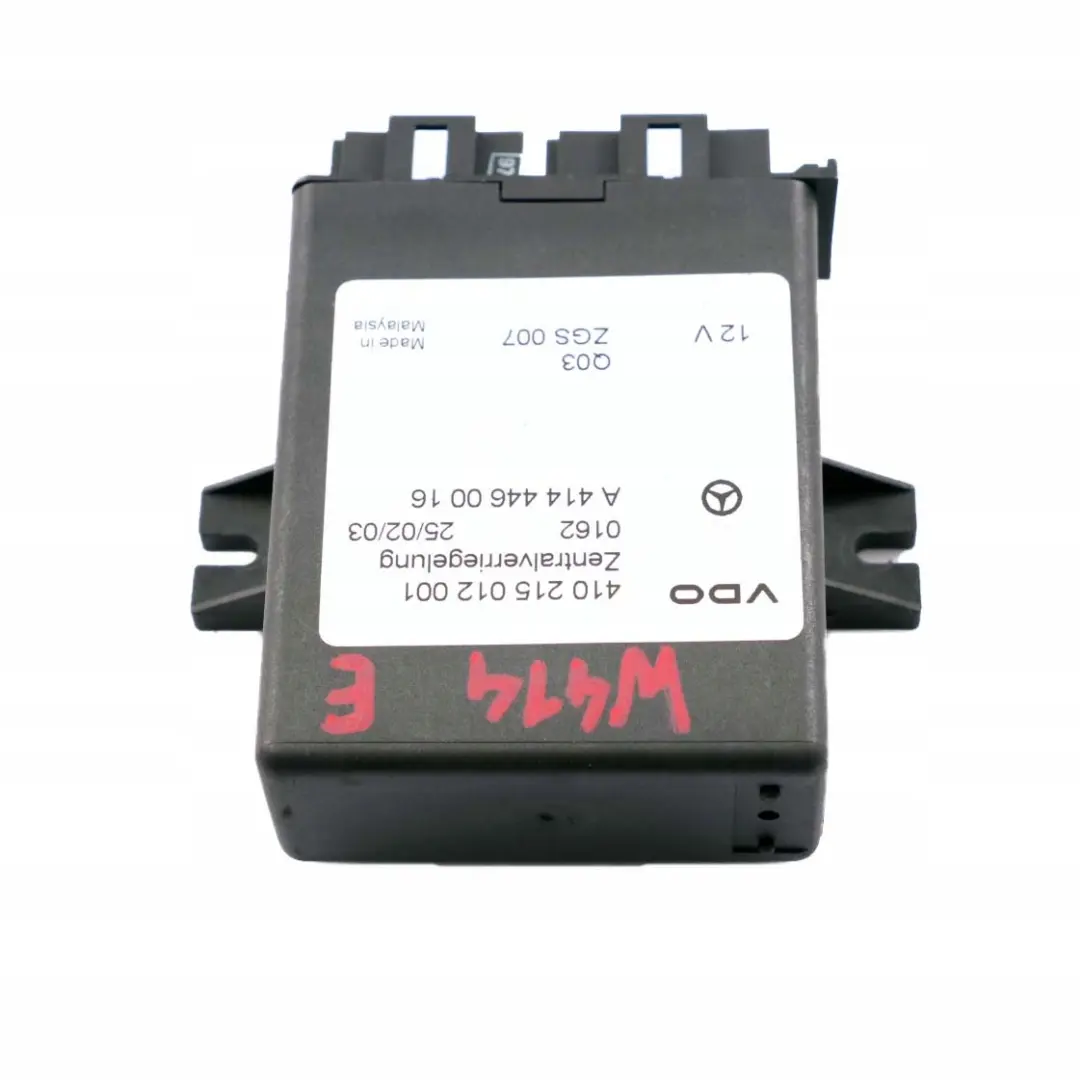 W414 Modulo Cierre Centralizado Unidad Control ECU para Mercedes Vaneo con número de pieza A4144460016 Mercedes Vaneo W414 Modulo Cierre Centralizado Unidad Control ECU - SKU A4144460016 - Número de pieza A4144460016