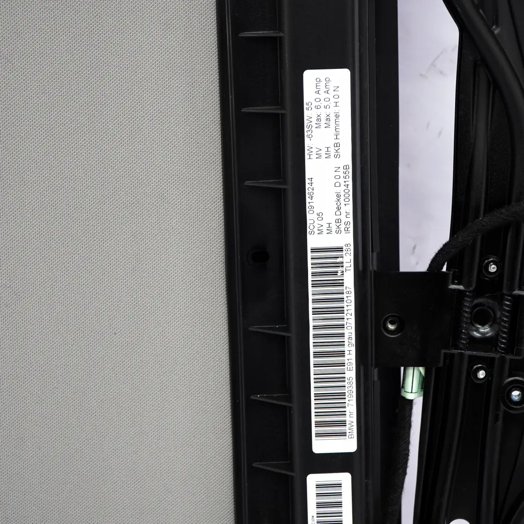 BMW 3 E91 Touring Electrical Panoramic Panorama Glass Sliding Roof Sunroof - SKU 7199386 - Part number 7199386