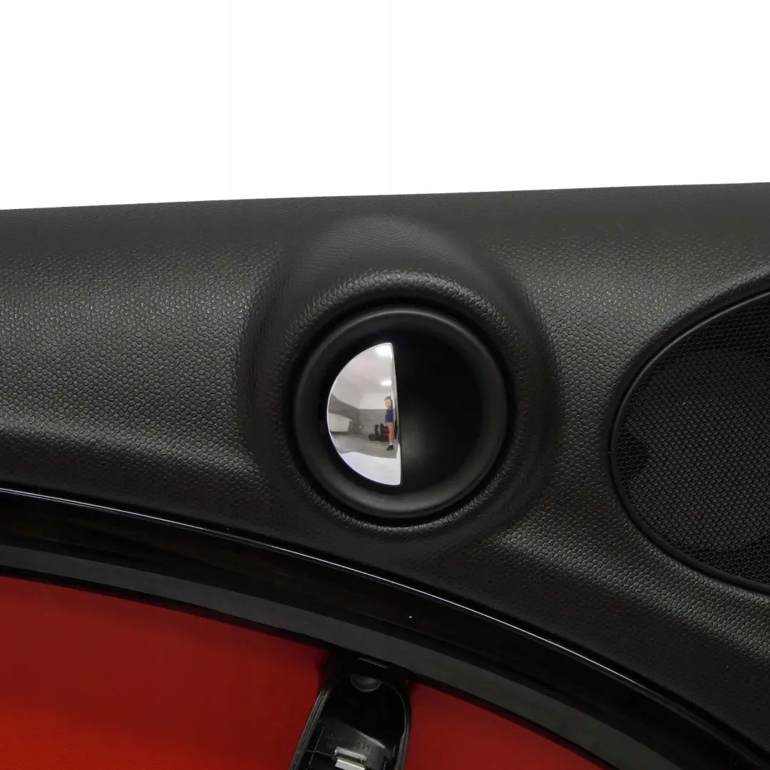 Front Left N/S Door Card Trim Panel Black Pure Red to BMW Mini Countryman R60 with Part number 9807627 BMW Mini Countryman R60 Front Left N/S Door Card Trim Panel Black Pure Red - SKU 9807627 - Part number 9807627