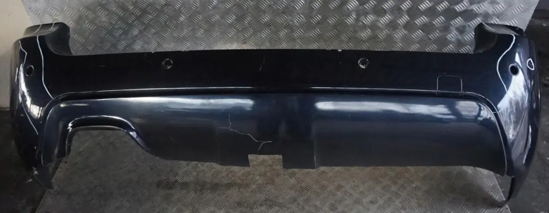 BMW 5 Series E61 Touring M Sport Rear Bumper Panel PDC Carbonschwarz Black - SKU 0394703-CAR - Part number 0394703