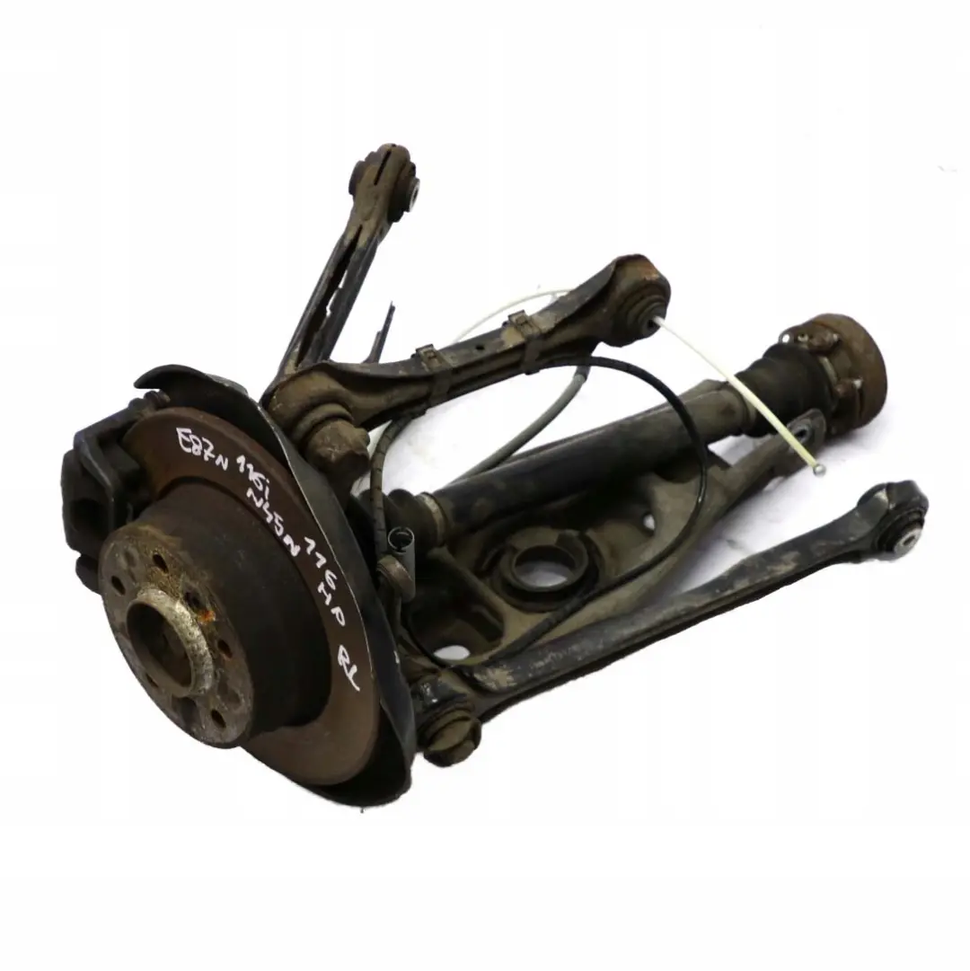 N45N Rear Left N/S Spring Strut Leg Brake Calliper Suspension Hub to BMW E87 116i with Part number 6774809 BMW E87 116i N45N Rear Left N/S Spring Strut Leg Brake Calliper Suspension Hub - SKU 6774809-30 - Part number 6774809
